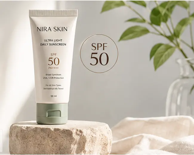 NIRA SKIN SPF 50 sunscreen