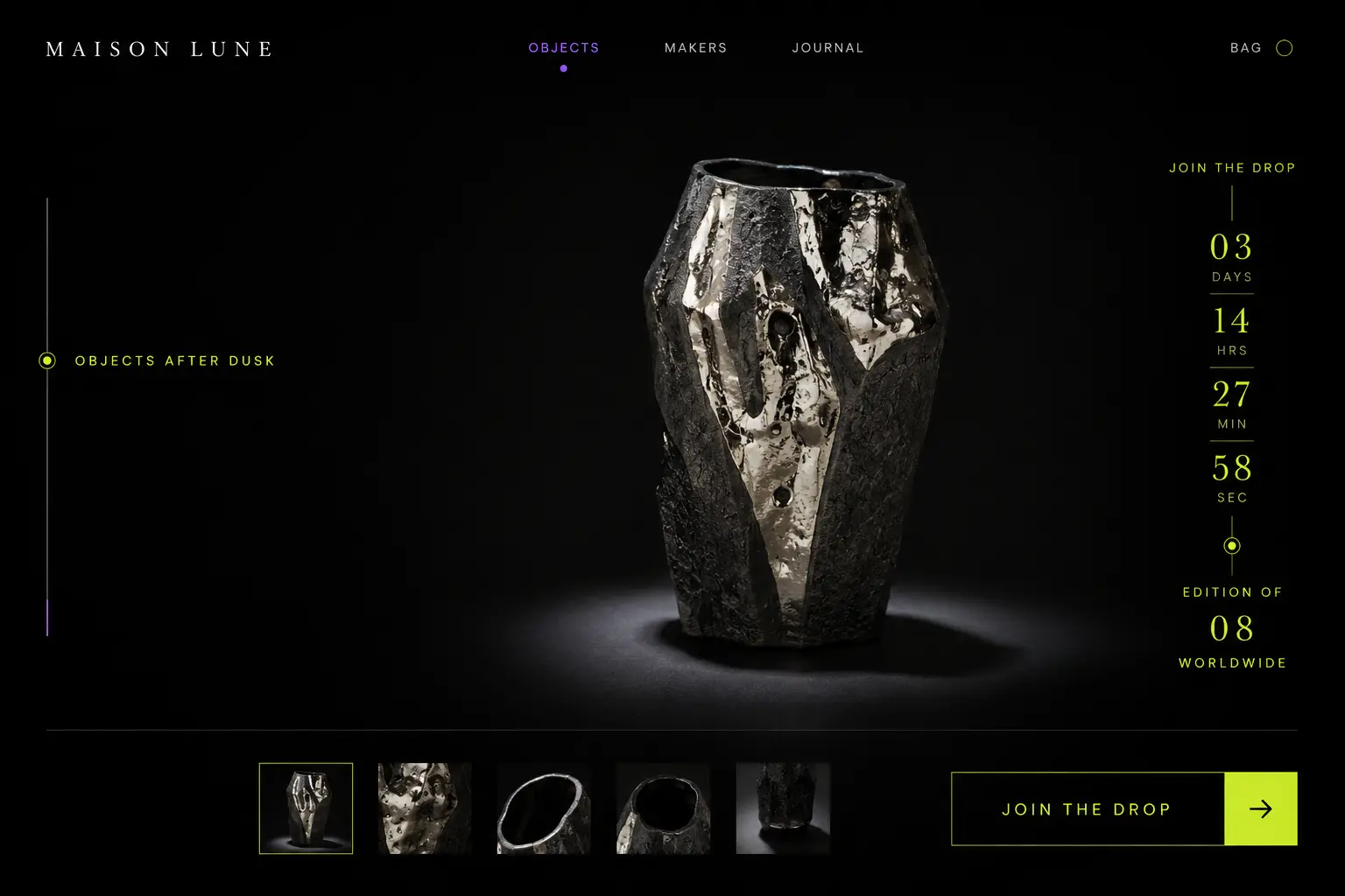 MAISON LUNE — Interior Objects ই-কমার্স কনসেপ্ট
