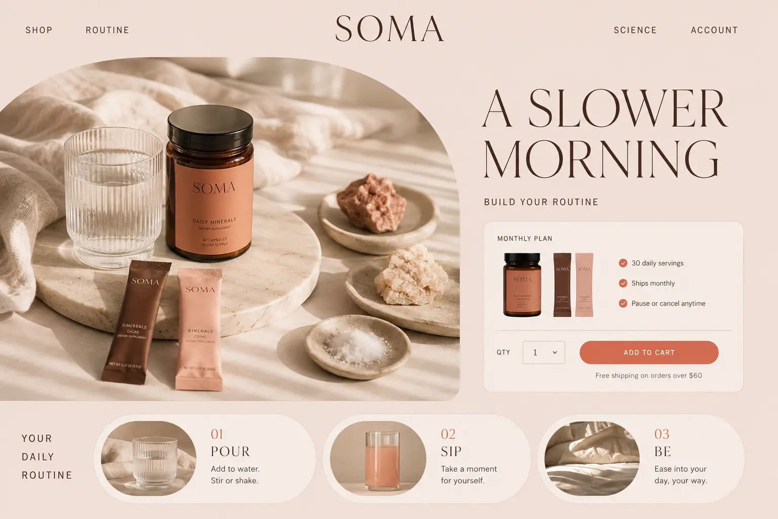 SOMA — Wellness ই-কমার্স কনসেপ্ট