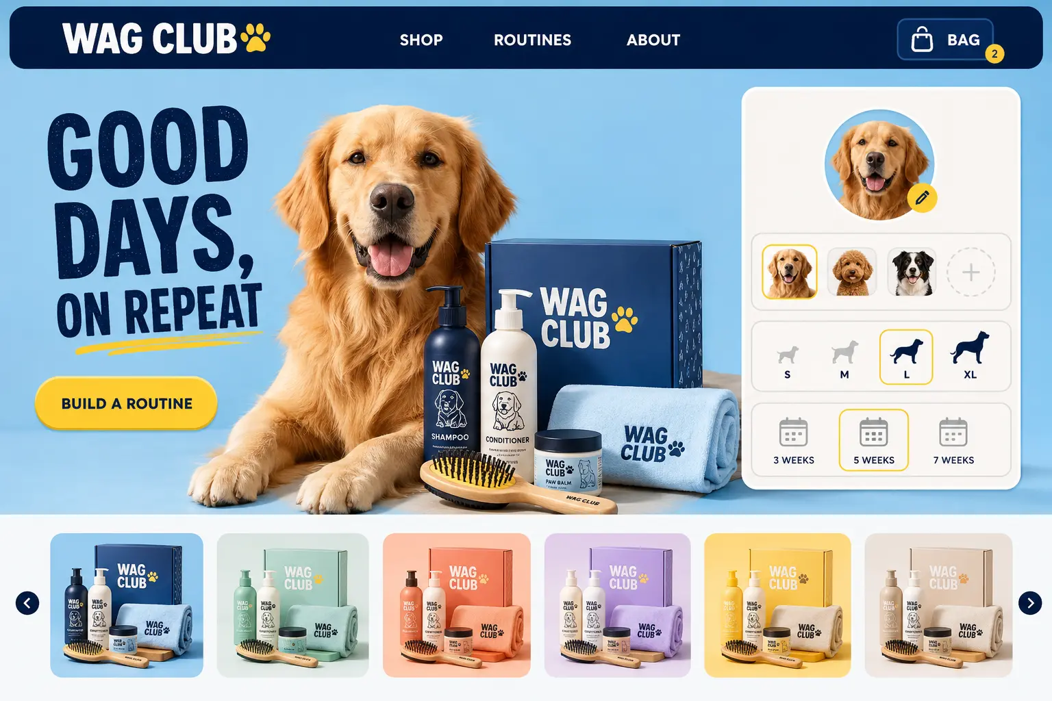 WAG CLUB — Pet Care ই-কমার্স কনসেপ্ট